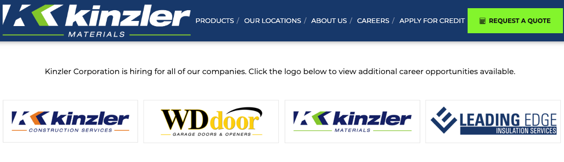 Kinzler Materials