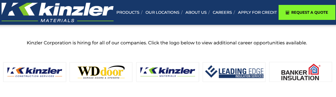 Kinzler Materials